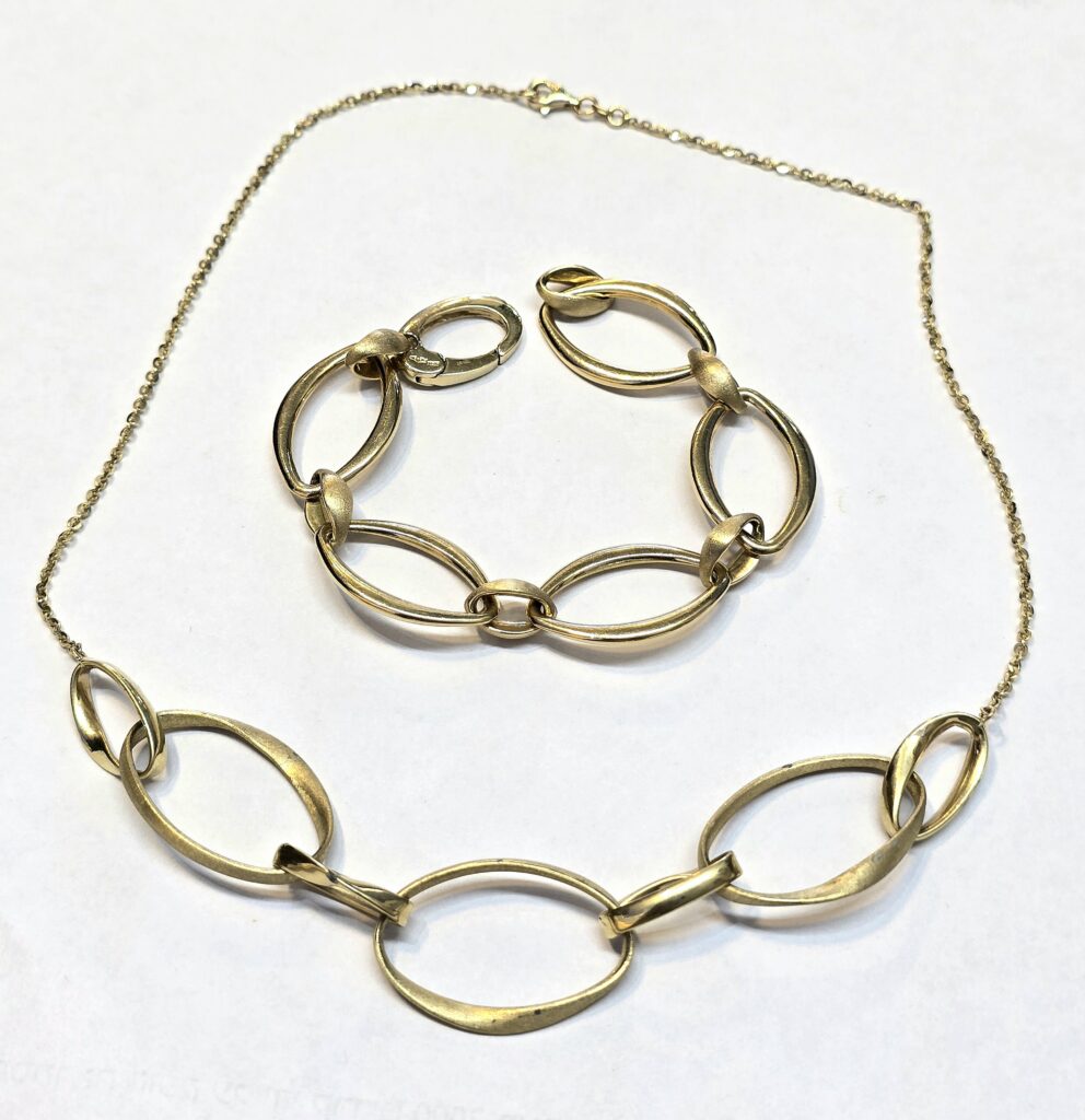 סט זהב 14 קראט מט מבריק לולאות קולקציה חדשה stbhlul