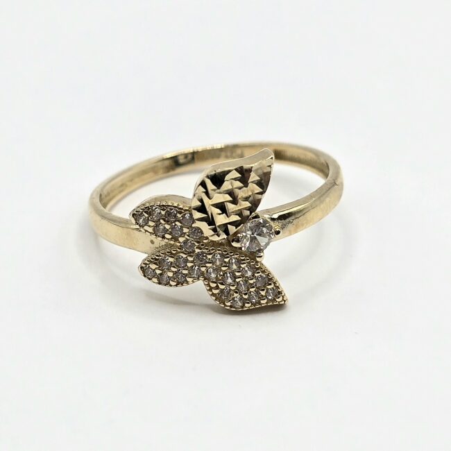 טבעת זהב פרפר 14 קראט קולקציה חדשה SHIRM16