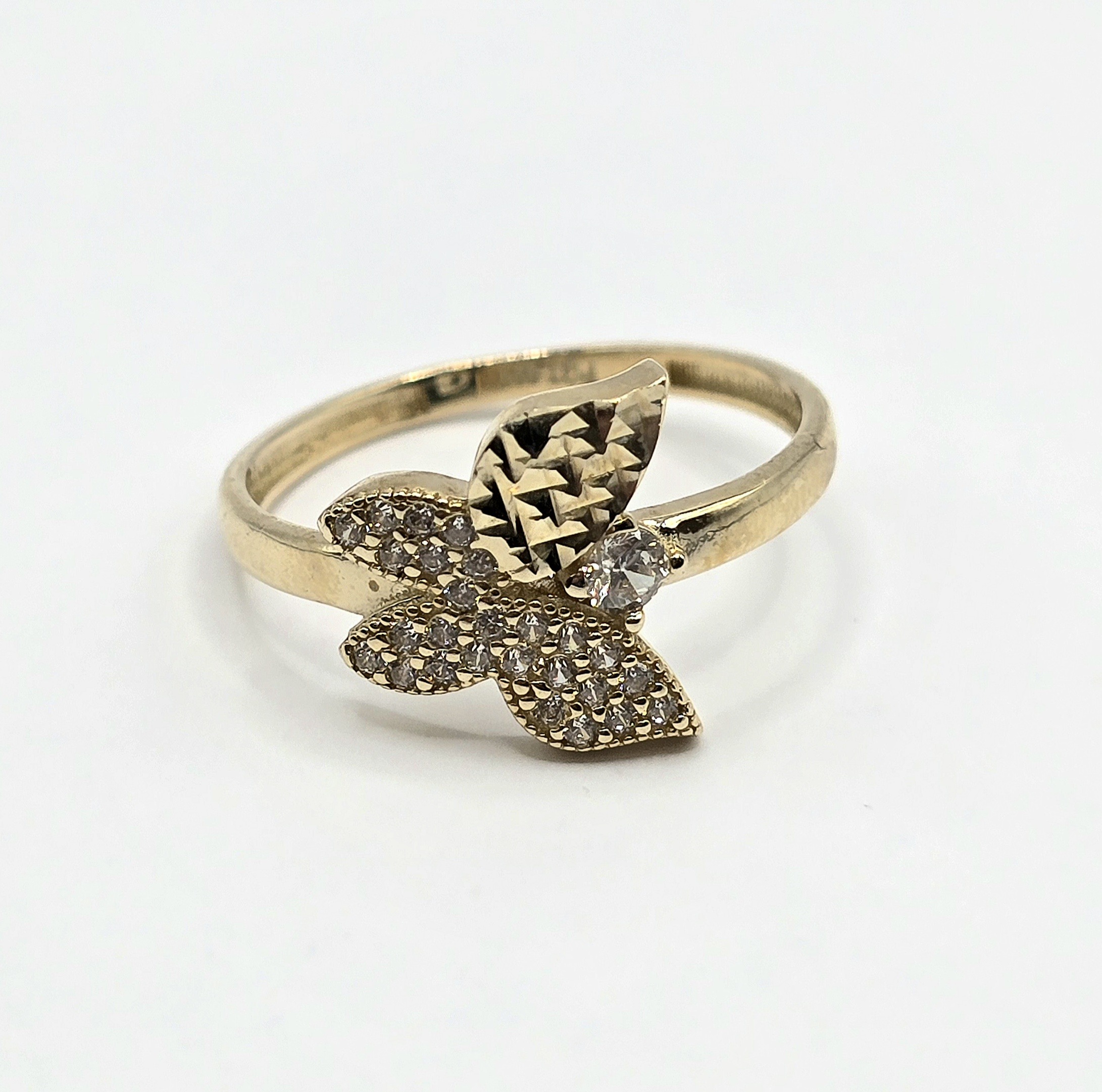 טבעת זהב פרפר 14 קראט קולקציה חדשה SHIRM16