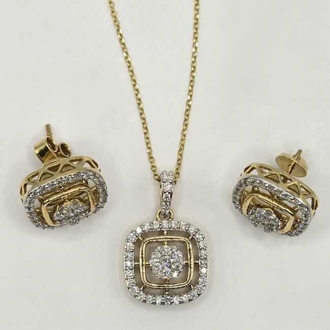 סט שרשרת ועגילים יהלומים זהב 14 קראט קולקציה חדשה מבצע 16800 שח משלוח חינם מהיר לכל הארץ עד 12 תשלומים ללא ריבית הורידו את האפליקציה