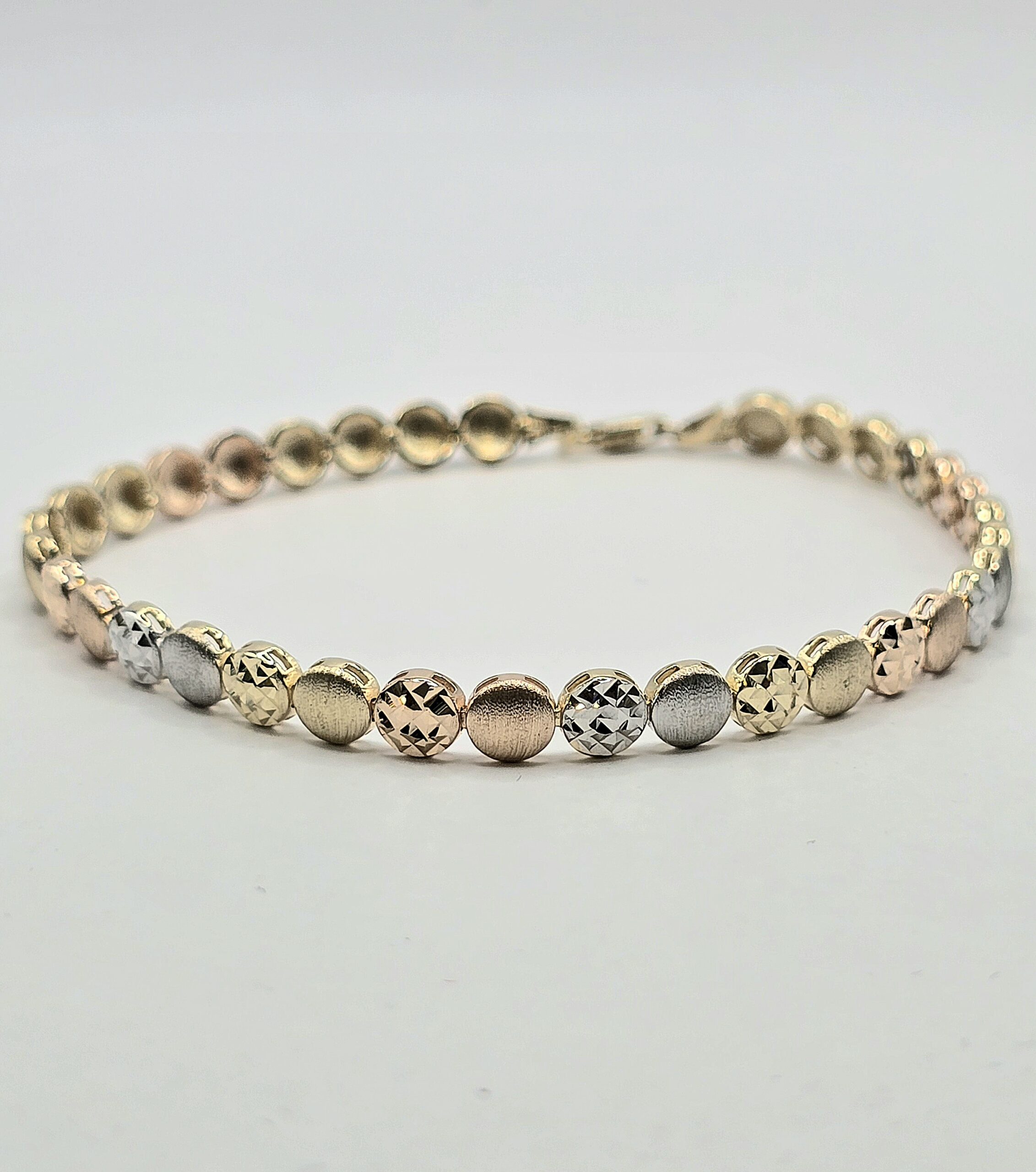 צמיד זהב 14K שלושה צבעים שיא הסטייל קולקציה חדשה GBS778