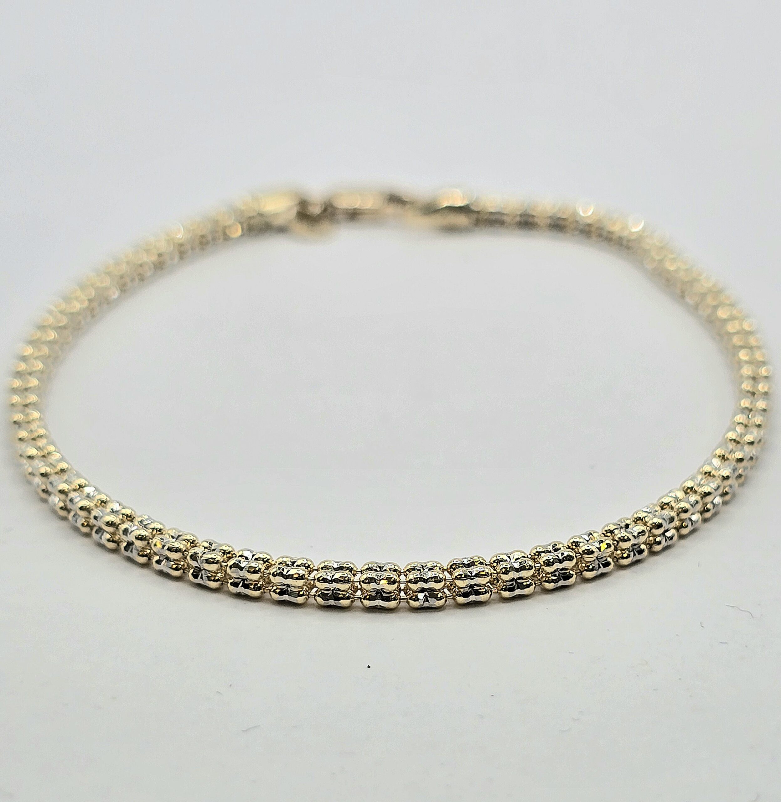 צמיד זהב 14 קראט אייס איטלקי קולקציה חדשה gbbh202