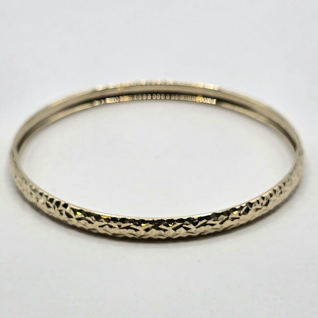 צמיד זהב 14 קראט קשיח חריטות קולקציה חדשה bggh209