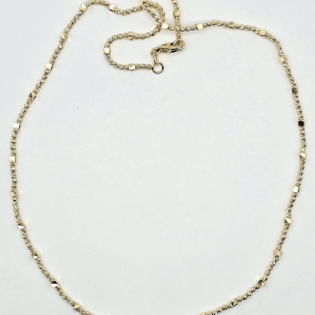 שרשרת זהב כדורים זהב 14 קראט קולקציה חדשה RCM14