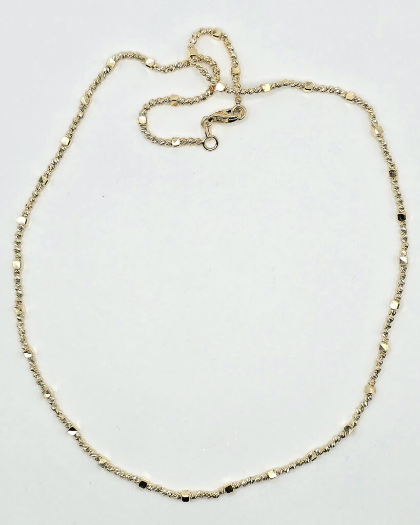 שרשרת זהב כדורים זהב 14 קראט קולקציה חדשה RCM14