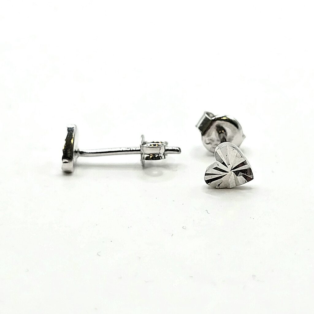 עגילי זהב לבן 14 קראט קולקציה חדשה PPZ18