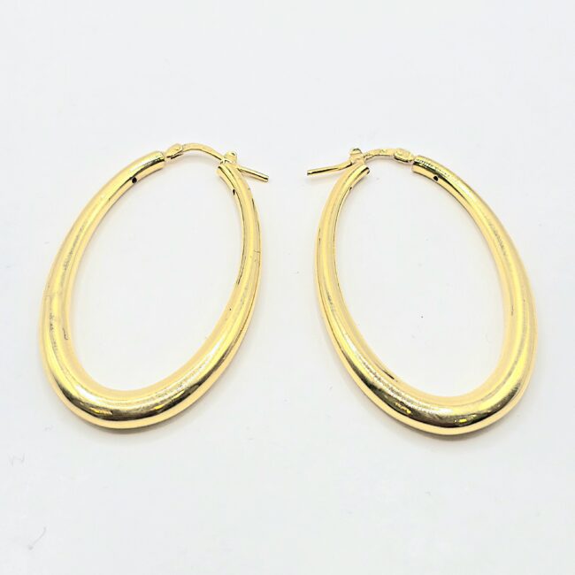 חישוקי זהב 14 קראט גדולים קולקציה חדשה gebh106