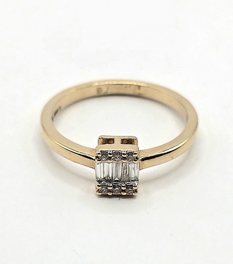 טבעת זהב יהלום 0.12 קראט קולקציה חדשה PPZ20