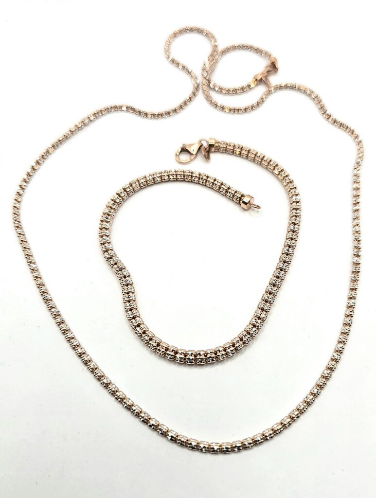 סט זהב צמיד ושרשרת קולקציה חדשה PPZ12