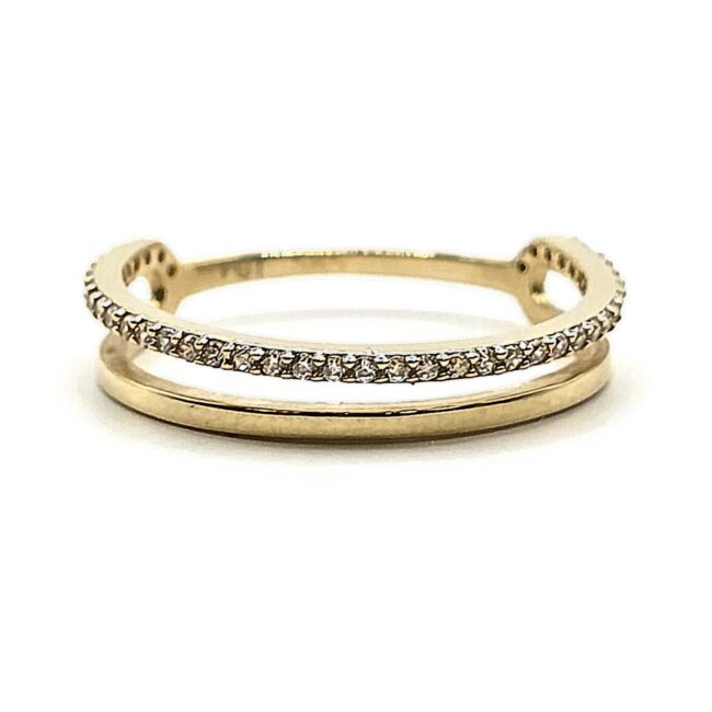 טבעת זהב 14 קראט קולקציה חדשה LOVE107