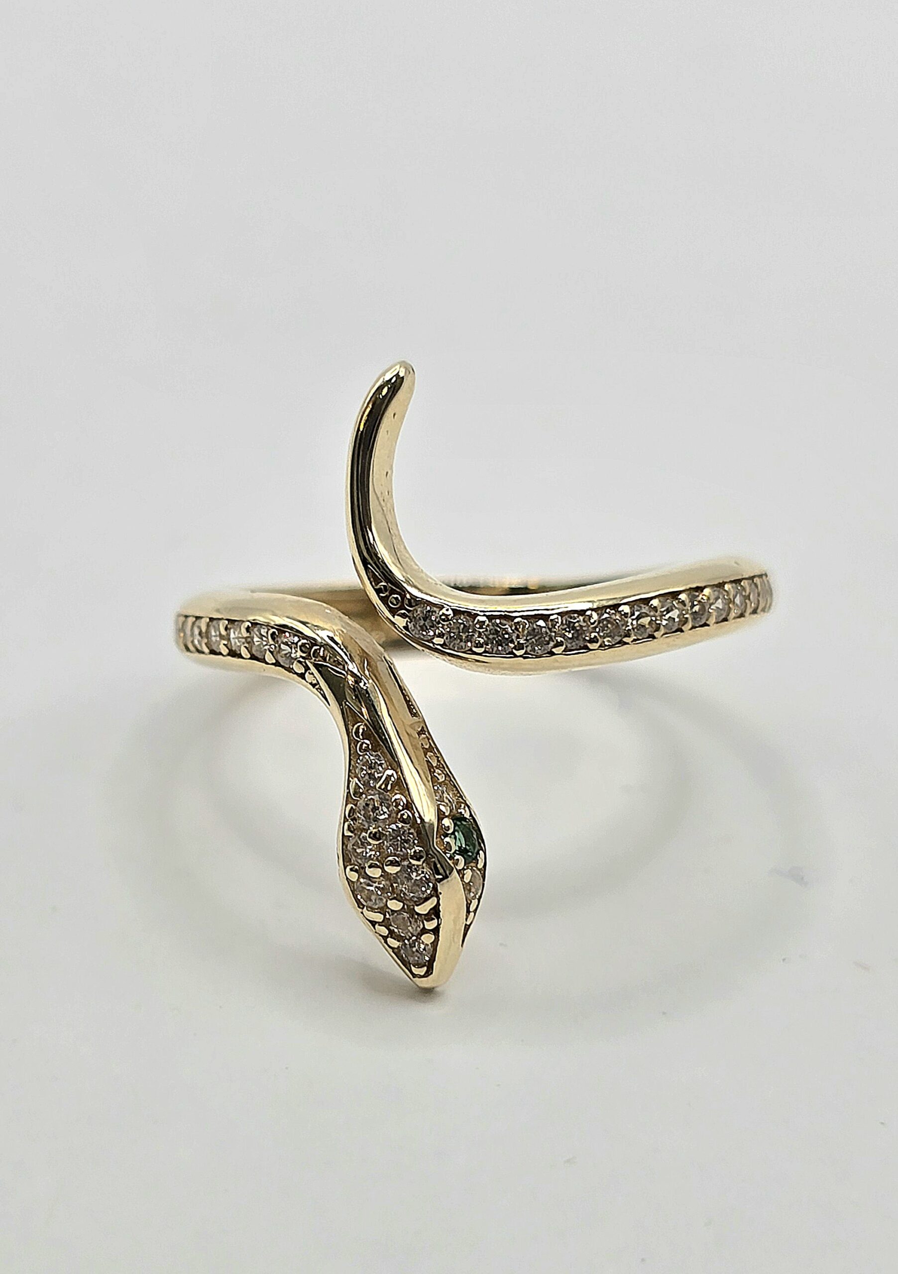 טבעת נחש זהב 14 קראט קולקציה חדשה LOVE102