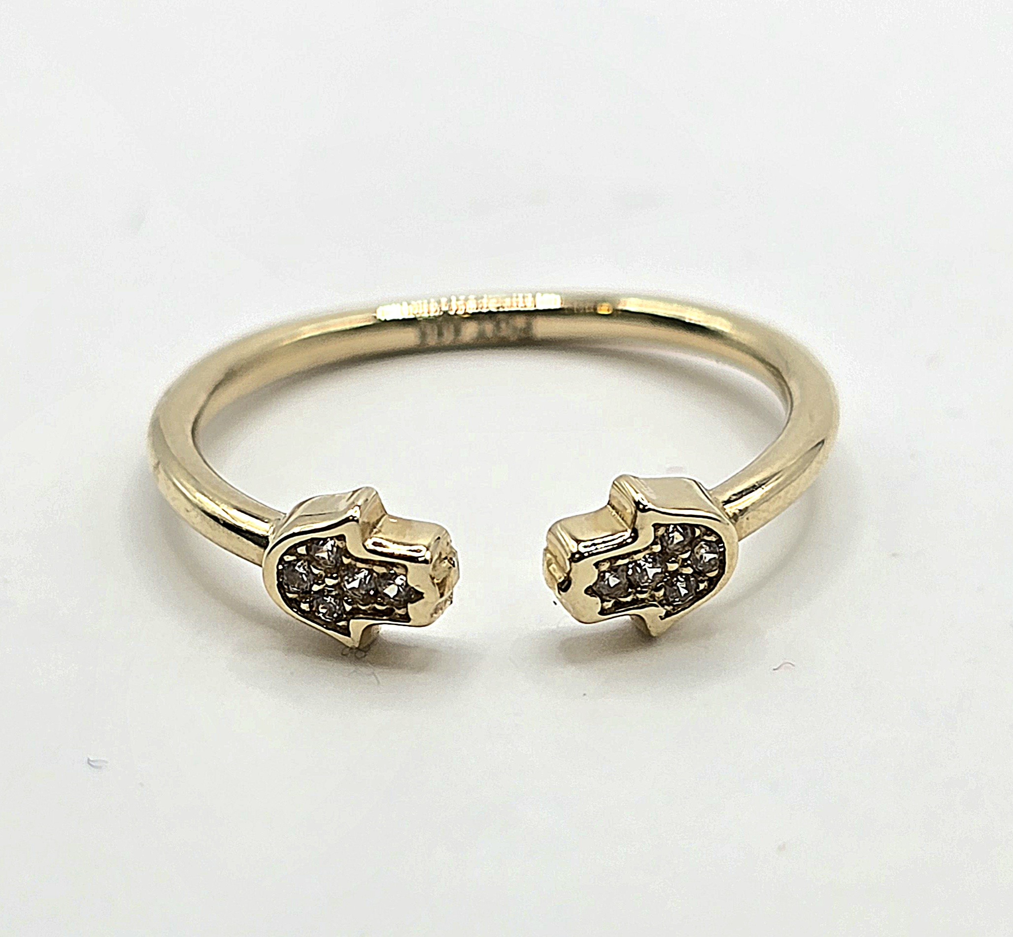 טבעת זהב 14 קראט חמסה קולקציה חדשה LOVE112