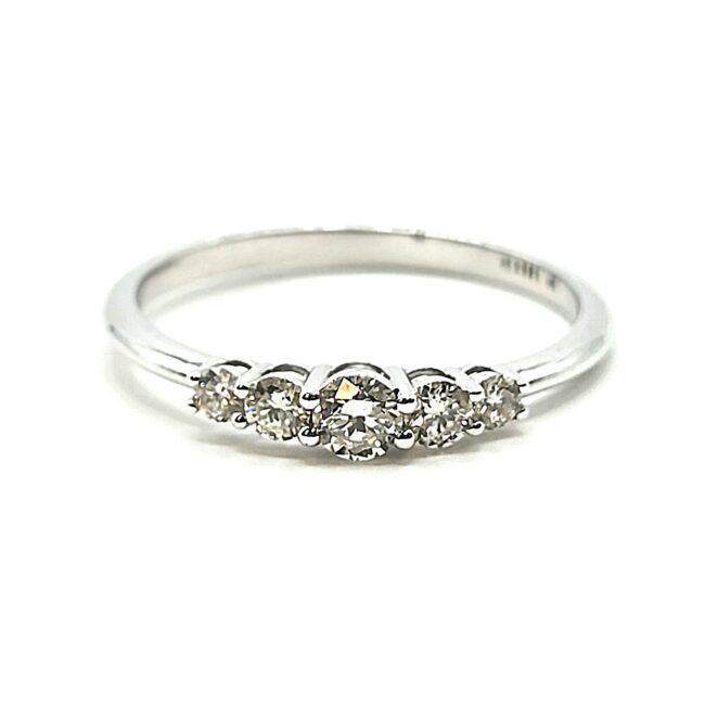 טבעת זהב 14 קראט משובצת 0.38 קראט יהלומים טבעיים TEz32