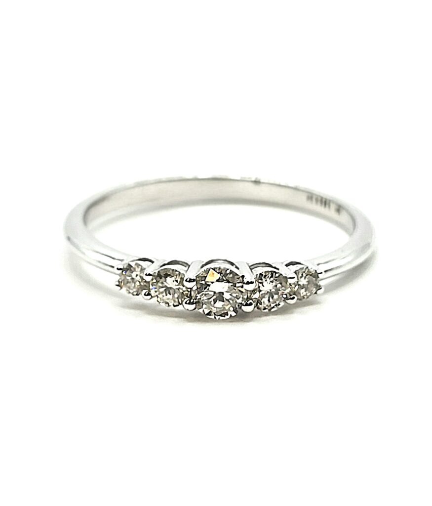 טבעת זהב 14 קראט משובצת 0.38 קראט יהלומים טבעיים TEz32