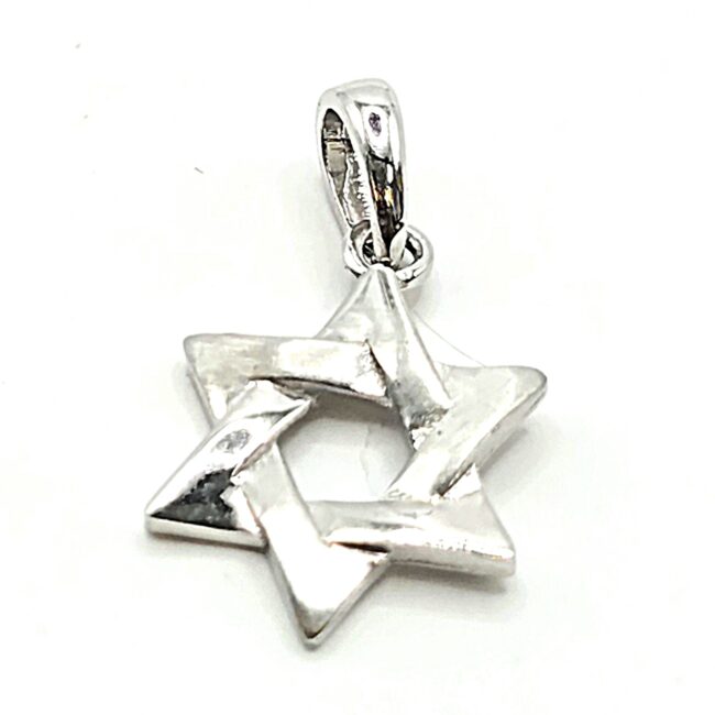 תליון מגן דוד זהב לבן קולקציה חדשה TEz2