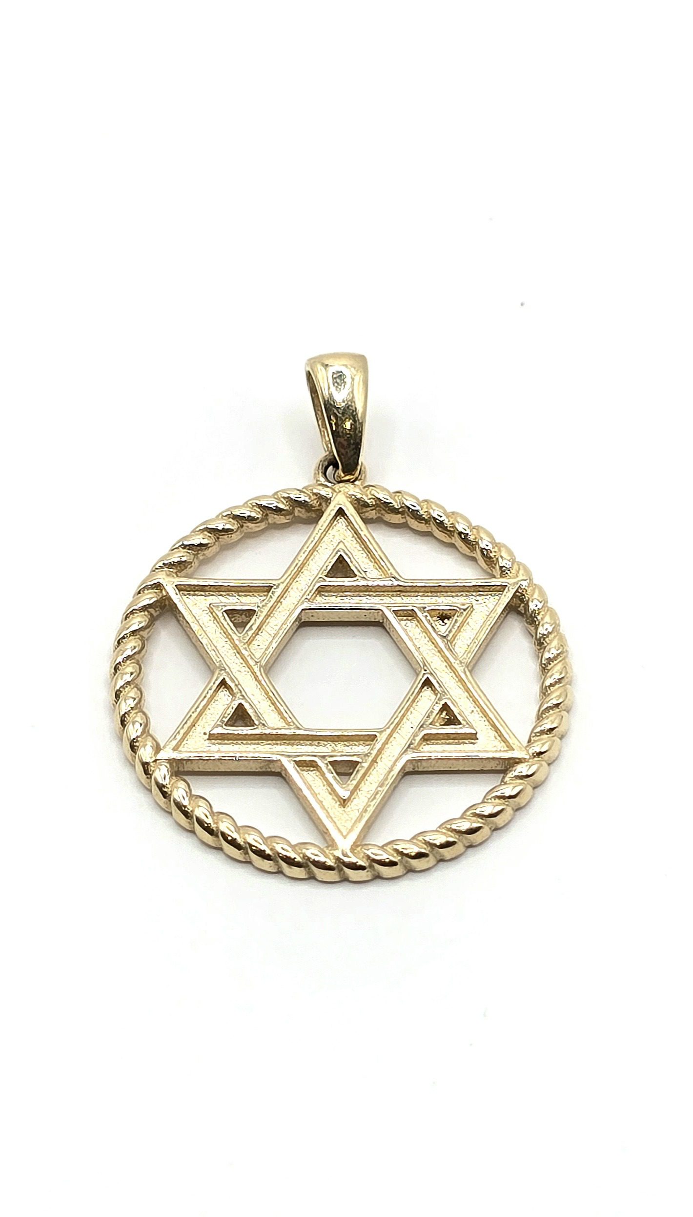 תליון זהב 14 קראט מגן דוד מעוגל קולקציה חדשה tbh706