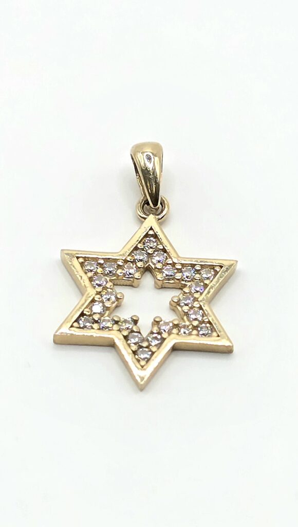 תליון זהב 14 קראט צורת כוכב קולקציה חדשה tbh712