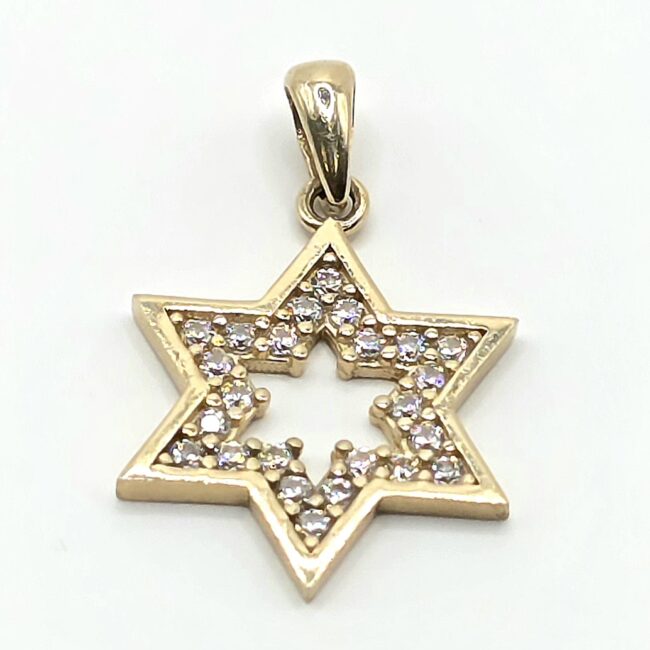 תליון זהב 14 קראט צורת כוכב קולקציה חדשה tbh712