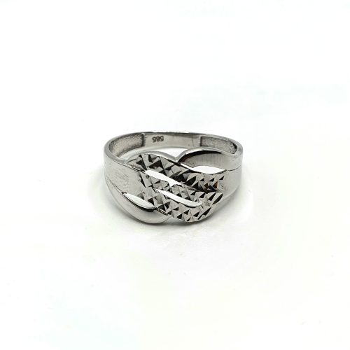 טבעת זהב לבן 14 קראט קולקציה חדשה